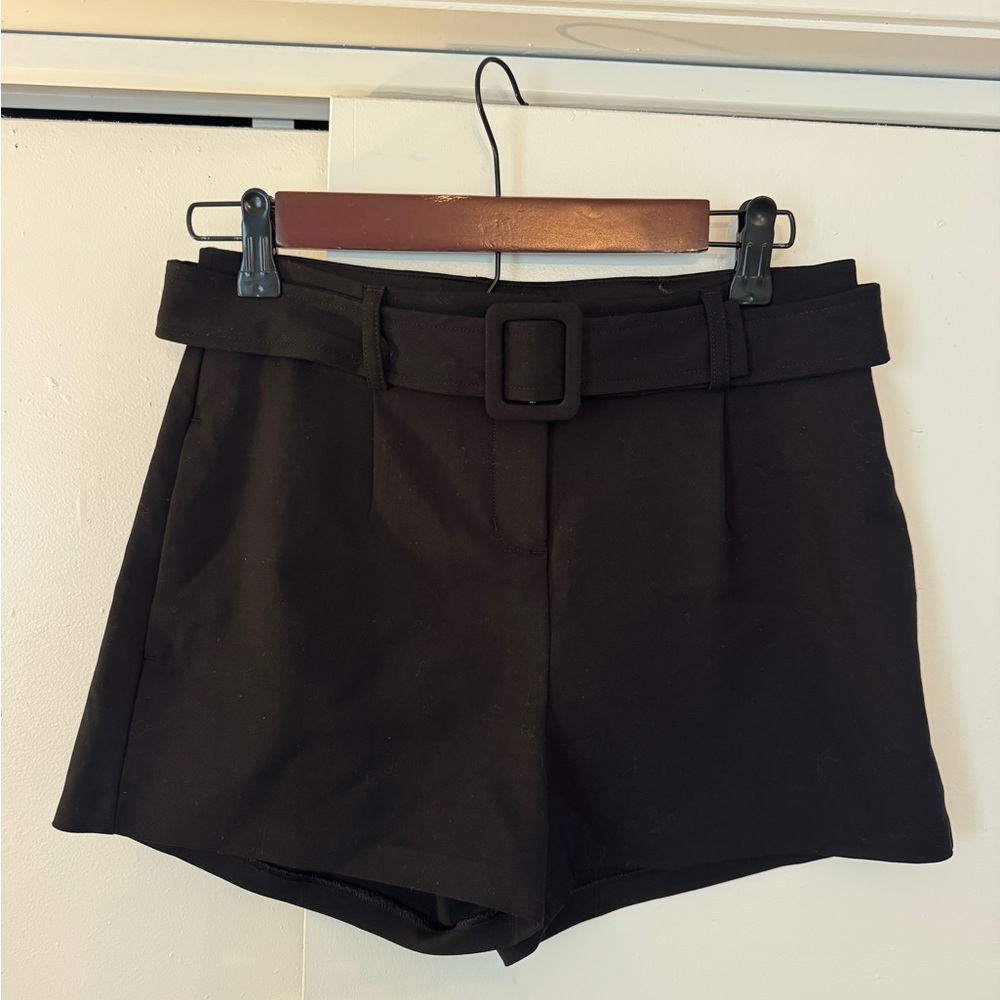 Express Black Shortie High Rise Shortz